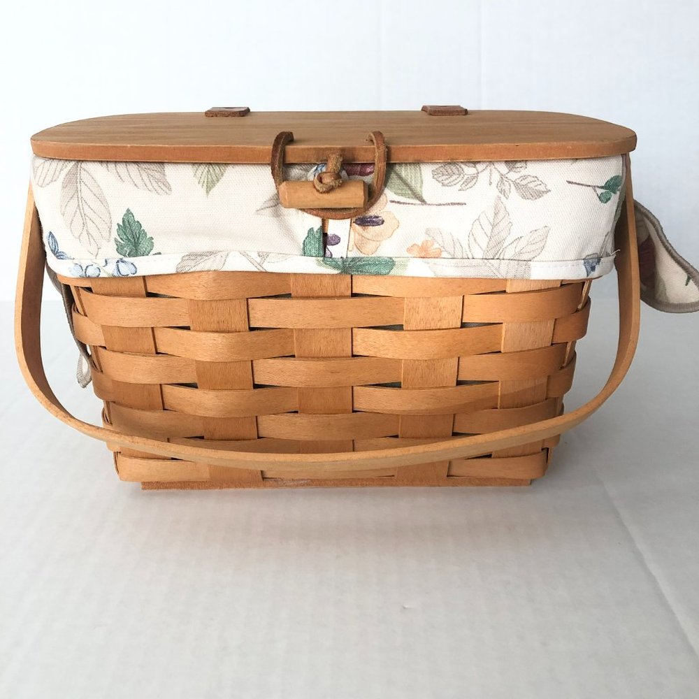 Longaberger Basket - Small Purse with Liner, Protector and Swinging Handle